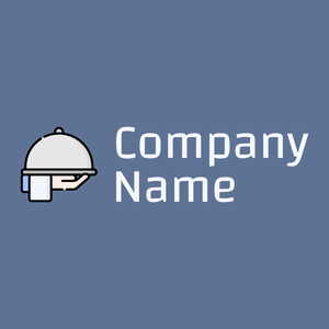 Waiter logo on a Waikawa Grey background - Essen & Trinken