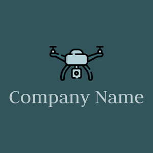 Black Drone on a Dark Slate Grey background - Tecnologia