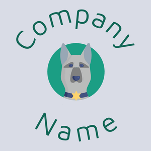 Police dog logo on a Solitude background - Animals & Pets