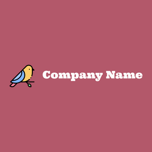 Bird logo on a Blush background - Animali & Cuccioli