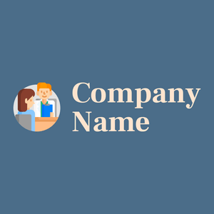 Doctor logo on a Wedgewood background - Zakelijk & Consulting