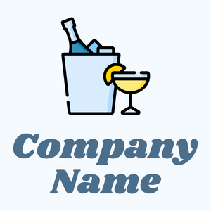 Ice bucket on a Alice Blue background - Alimentos & Bebidas