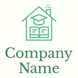 Homeschooling logo on a Ivory background - Abstract