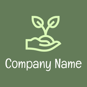 Organic food logo on a Axolotl background - Medio ambiente & Ecología