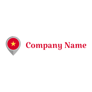 Pin Vietnam logo on a White background - Abstrato