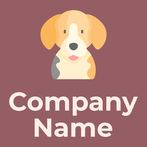 Beagle on a Rose Taupe background - Dieren/huisdieren
