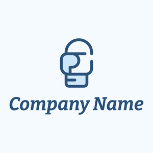 Boxing logo on a Alice Blue background - Esportes