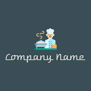 Cook logo on a grey background - Essen & Trinken