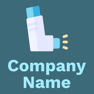 Inhaler logo on a Ming background - Hospital & Farmácia