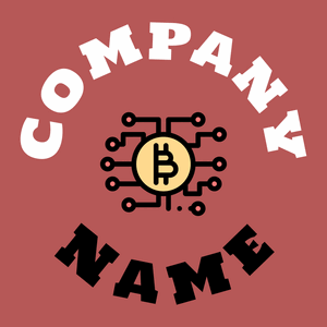 Bitcoin logo on a Blush background - Technologie