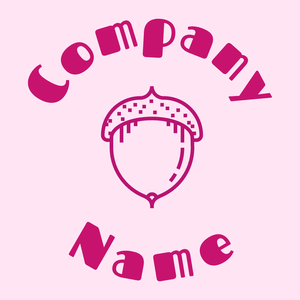 Nut logo on a Lavender Blush background - Nourriture & Boisson