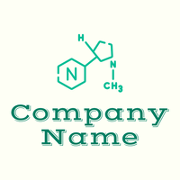 Nicotine logo on a Ivory background - Abstracto