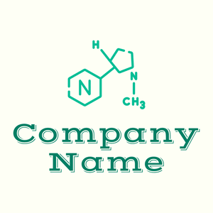 Nicotine logo on a Ivory background - Abstrait