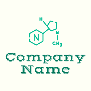 Nicotine logo on a Ivory background - Abstracto