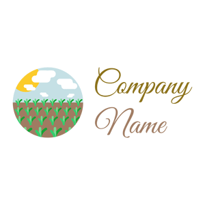 Field on a White background