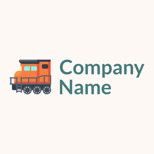 Locomotive logo on a Seashell background - Autos & Fahrzeuge
