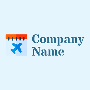 Calendar logo on a Alice Blue background - Reizen & Hotel