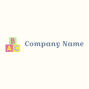 Pale Violet Red Abc block on a Floral White background - Educação