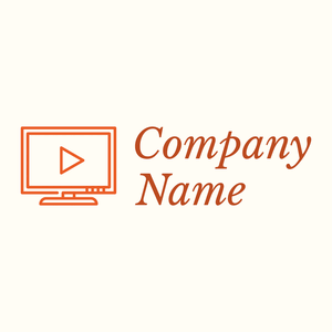 Tv show logo on a Floral White background - Computer