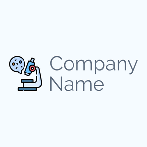 Lab logo on a Alice Blue background - Medicina & Farmacia