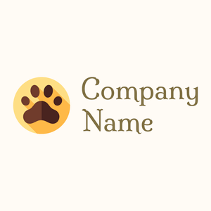 Paw logo on a Floral White background - Animaux & Animaux de compagnie