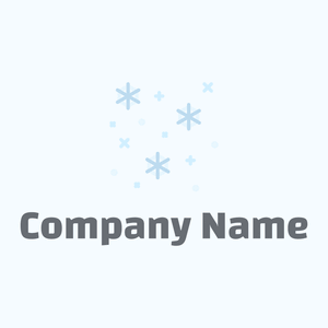 Snow logo on a Alice Blue background - Abstracto