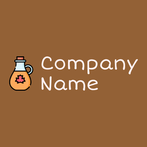 Maple syrup logo on a McKenzie background - Fiori