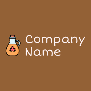 Maple syrup logo on a McKenzie background - Florale
