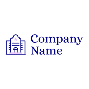 Dark Blue Hotel logo on a White background - Voyage & Hotel