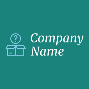 Mystery logo on a Elf Green background - Abstrakt