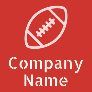 American football on a Persian Red background - Esportes