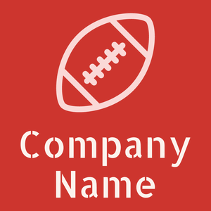 American football on a Persian Red background - Sport