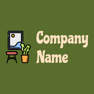 Decor logo on a Green Leaf background - Móveis