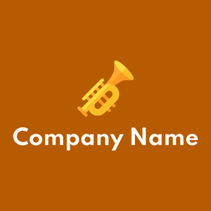 Trumpet logo on a Tenne (Tawny) background - Arte & Intrattenimento