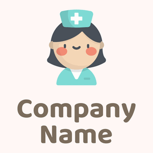 Nurse logo on a Snow background - Médicale & Pharmaceutique