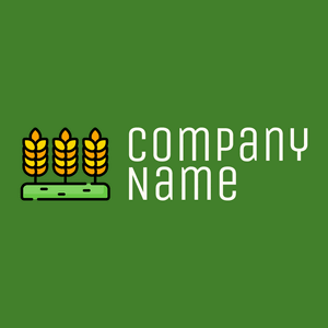 Wheat logo on a Bilbao background - Agricoltura