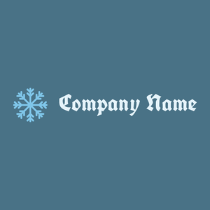 Snowflake logo on a Wedgewood background - Abstract