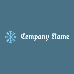 Snowflake logo on a Wedgewood background - Abstrait