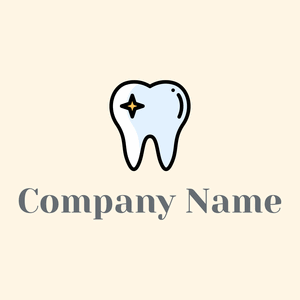 Alice Blue Tooth on a Floral White background - Médicale & Pharmaceutique