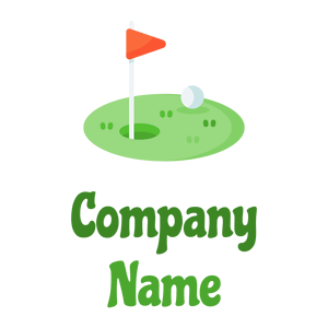 Golf on a White background - Sport
