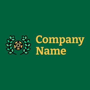 Laurel wreath logo on a green background - Sommario