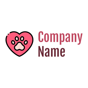 Heart Veterinary logo on a White background - Animais e Pets
