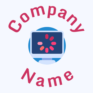 Loading logo on a Alice Blue background - Computadores