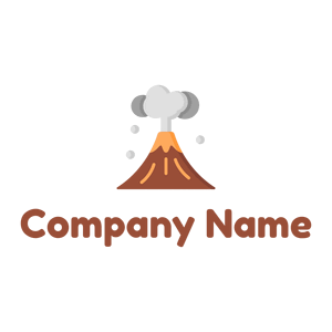 Volcano logo on a White background - Abstracto