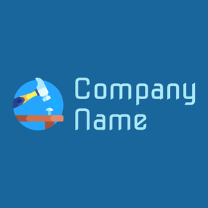 Hammer logo on a Denim background - Bau & Werkzeuge