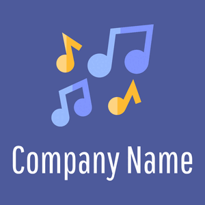 Light Slate Blue Music on a Governor Bay background - Arte & Intrattenimento