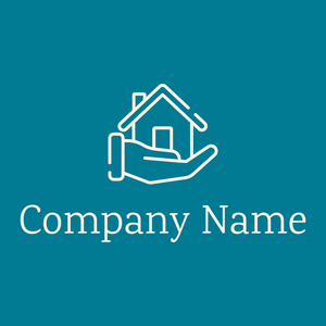 House logo on a Eastern Blue background - Zakelijk & Consulting