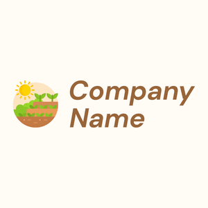 Garden logo on a Floral White background - Abstracto