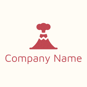 Filled Volcano logo on a Floral White background - Abstracto