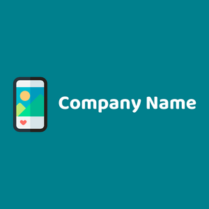 Instagram post logo on a Dark Cyan background - Abstrato